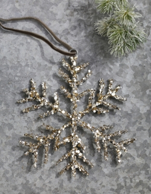 Glitter Snowflake Decoration – 12cm