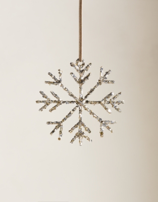 Glitter Snowflake Decoration