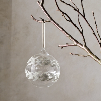 Glitter Stem Bauble – 10cm