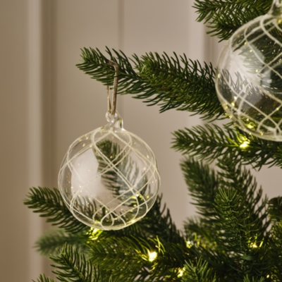 Glitter Swirl Bauble – 10.5cm