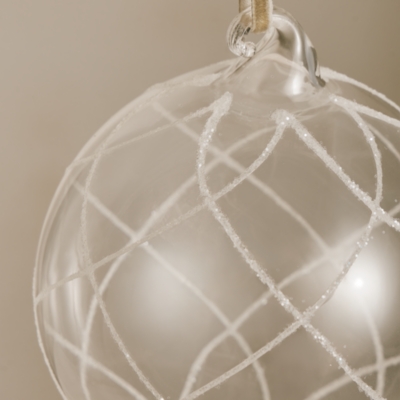 Glitter Swirl Bauble – 10.5cm