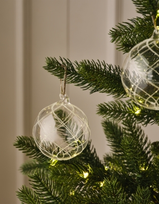 Glitter Swirl Bauble – 10.5cm