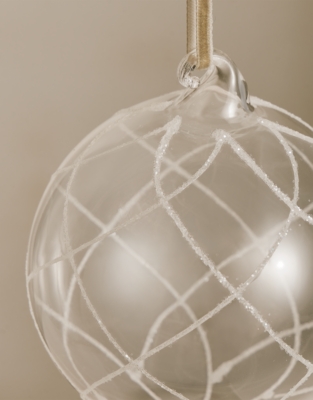 Glitter Swirl Bauble – 10.5cm