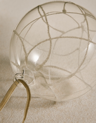Glitter Swirl Bauble – 10.5cm