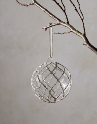 Glitter Swirl Bauble – 10cm