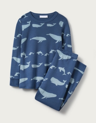 Glow in the Dark Whale Pajamas (1-12yrs) | Boys' Sleepwear | The White