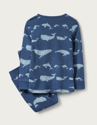 Glow in the Dark Whale Pajamas (112yrs) Boys' Sleepwear The White