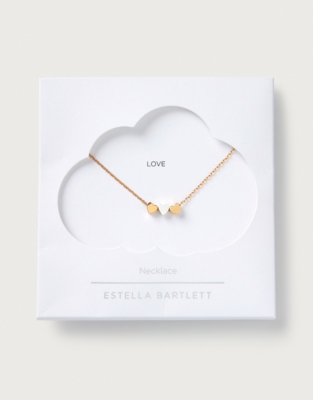 Gold Estella Bartlett Multi Heart Bead Necklace | Jewelry | The White ...