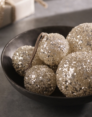 Gold Glitter Bauble – 6cm