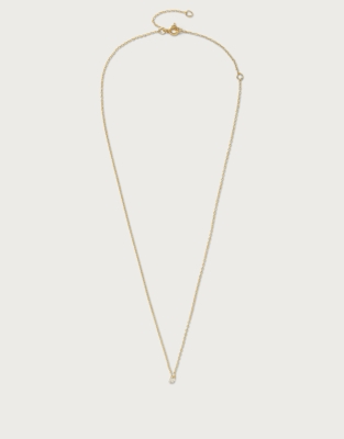 Gold Plated Cubic Zirconia Fine Necklace