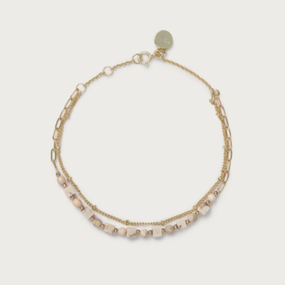 Gold Plated Delicate Beaded Bracelet
