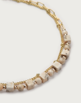 Gold Plated Delicate Beaded Bracelet