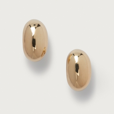 Gold Plated Dome Stud Earrings