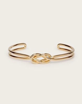 Gold Plated Knotted Bracelet