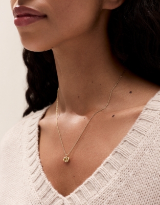 Gold Plated Knotted Necklace