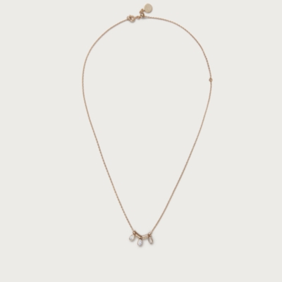 Gold Plated Moonstone Droplet Necklace