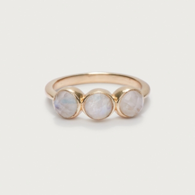 Gold Plated Moonstone Ring
