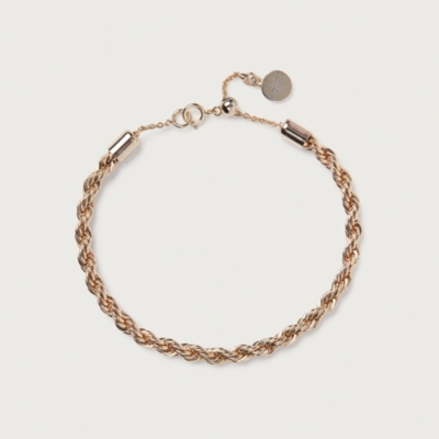Gold Plated Rope Chain Bracelet