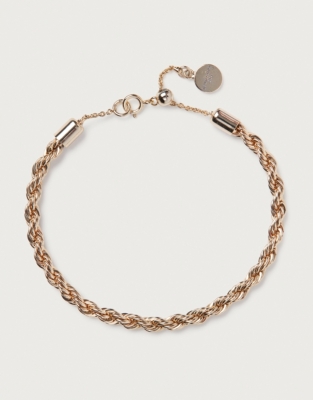 Gold Plated Rope Chain Bracelet