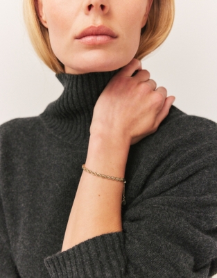 Gold Plated Rope Chain Bracelet