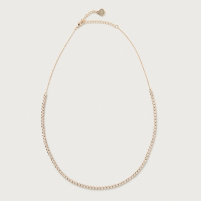 Gold Plated Set Stone Necklace
