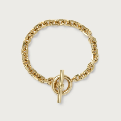 Gold Plated T-Bar Bracelet