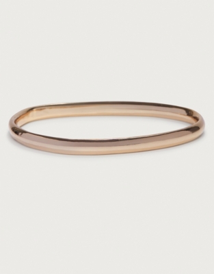 Gold-plated Organic Shape Bangle
