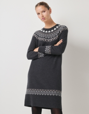 Graphic Fair Isle Dress