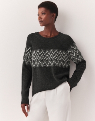 Cashmere fair isle clearance jumper