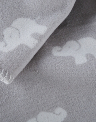 Grey Elephant Baby Blanket