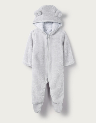 Grey Fleece Romper | Baby's First 