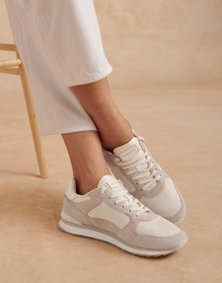 White and best sale nude trainers