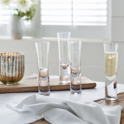 Halden Champagne Flutes – Set of 4 | Glassware | The White Company