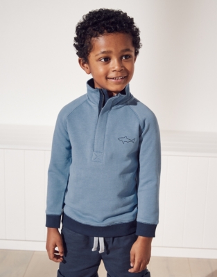 Half Zip Sweatshirt 1 6yrs Children s Clothing Sale The White Company