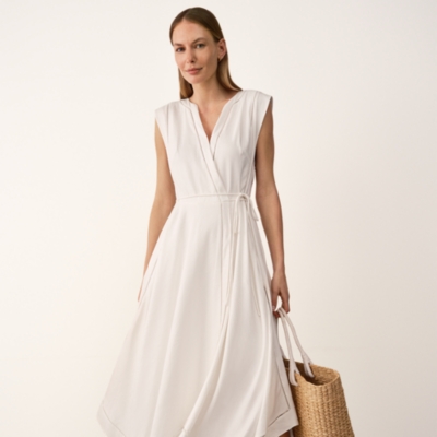 Handkerchief Hem Dress with Ladder Detail