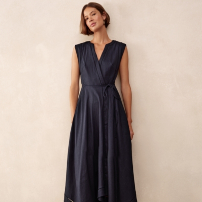 Handkerchief Hem Dress with Ladder Detail