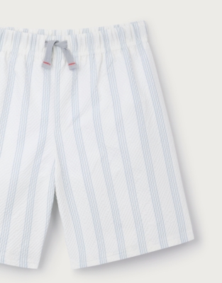 Happy Crab Seersucker Swim Shorts (0–4yrs)