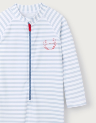 Happy Crab Stripe Surfsuit (0–4yrs)