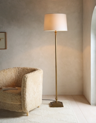 Harris Floor Lamp – Antique Brass
