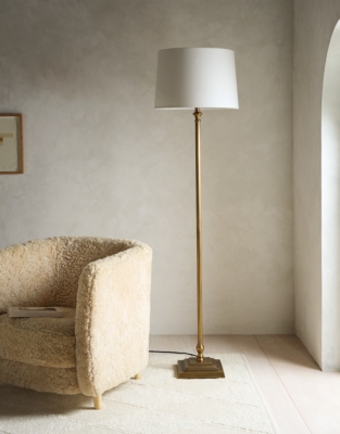 Harris Floor Lamp – Antique Brass