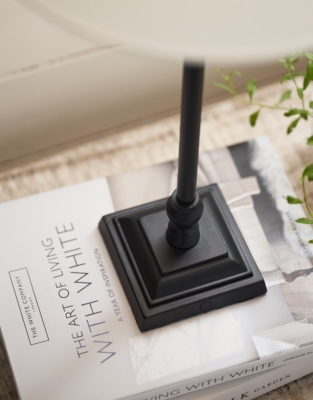 Harris Portable Lamp - White/Black