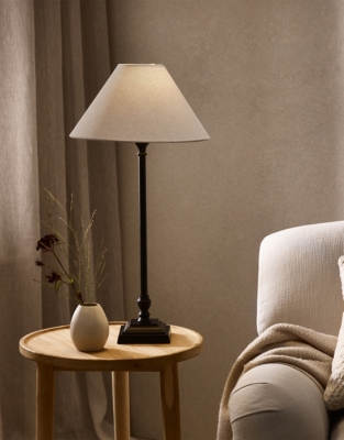 Harris Portable Lamp - Natural/Black