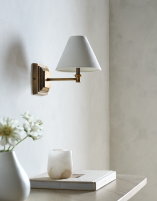Harris Rechargeable Wall Light – Antique Brass