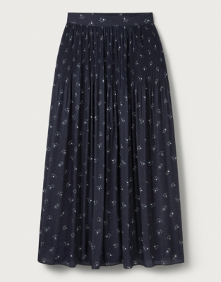 Harvest Floral Print Pleated Skirt | Clothing Sale | The White Company UK