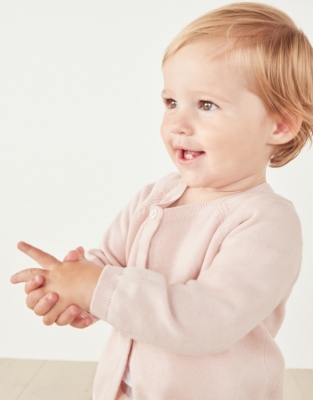 Heart Cardigan (018mths) Baby Girls' The White Company UK