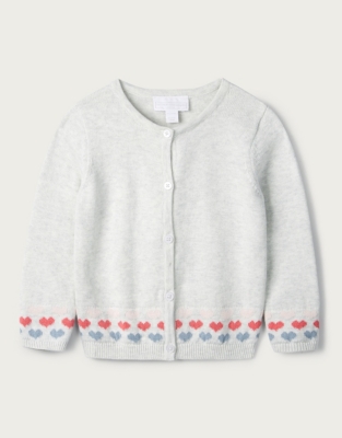white company baby cardigan