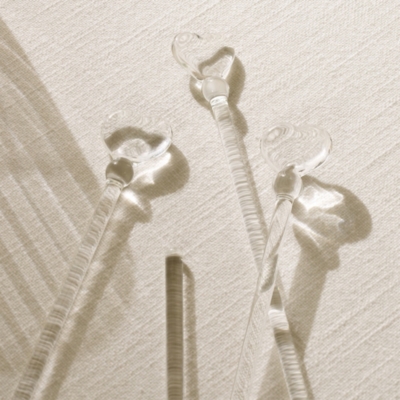 Heart Cocktail Stirrers – Set of 4