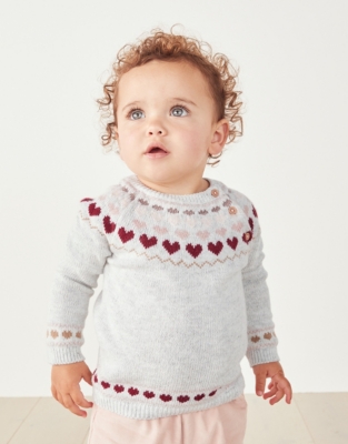 Fair isle 2025 heart sweater