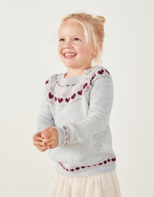 Fair isle heart clearance sweater