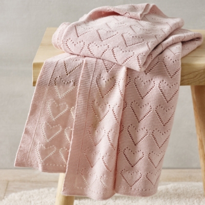 Heart Pointelle Blanket Baby Blankets The White Company UK